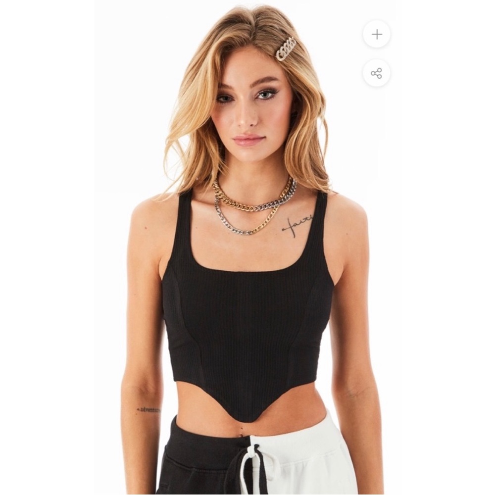 LF Black Corset Top